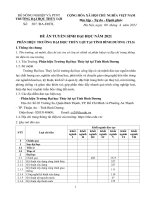 ĐỀ ÁN TUYỂN SINH ĐẠI HỌC NĂM 2021 PHÂN HIỆU TRƯỜNG ĐẠI HỌC THỦY LỢI TẠI TỈNH BÌNH DƯƠNG