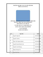 MÔN học hợp ĐỒNG dân sự và TRÁCH NHIỆM bồi THƯỜNG THIỆT hại NGOÀI hợp ĐỒNG BUỔI THẢO LUẬN THỨ BA vấn đề CHUNG của hợp ĐỒNG (TT) 