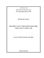 Đối chiếu ẩn dụ ý niệm trong khẩu hiệu tiếng Việt và tiếng Anh