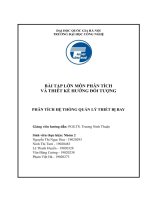 BÀI TẬP LỚN MÔN PHÂN TÍCH VÀ THIẾT KẾ HƯỚNG ĐỐI TƯỢNG PHÂN TÍCH HỆ THỐNG QUẢN LÝ THIẾT BỊ BAY