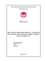 tiểu luận học THUYẾT HÌNH THÁI KINH tế   xã hội với CON ĐƯỜNG xây DỰNG CHỦ NGHĨA xã hội ở VIỆT NAM HIỆN NAY