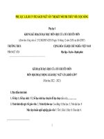 Kế hoạch giáo dục ngữ văn 7 sách kết nối tri thức với cuộc sống (phụ lục i, II , III cv 5512)