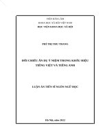 Đối chiếu ẩn dụ ý niệm trong khẩu hiệu tiếng Việt và tiếng Anh.