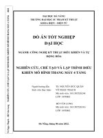 (Đồ án tốt nghiệp) NGHIÊN cứu, CHẾ tạo và lập TRÌNH điều KHIỂN mô HÌNH THANG máy 4 TẦNG 