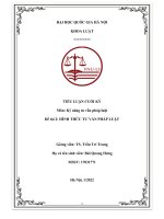 TIỂU LUẬN CUỐI kỳ môn kỹ năng tư vấn pháp luật đề tài 2 HÌNH THỨC tư vấn PHÁP LUẬT 