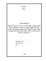 tiểu luận cao cấp chính trị trên cơ sở lý luận của chủ nghĩa xã hội khoa học về tính tất yếu của liên minh giai cấp, tầng lớp trong thời kỳ quá độ lên chủ nghĩa xã hội  hãy phân tích thực tiễn vấn đề này ở nước ta hiện nay
