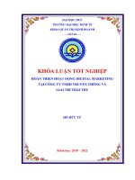Hoàn thiện hoạt động digital marketing tại công ty tnhh truyền thông và giải trí thái thu 
