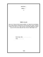 tiểu luận  quản lý nhà nước hành chính   tư pháp ở cơ sở hiện nay gồm những nội dung nào đánh giá thực trạng công tác quản lý nhà nước về hành chính tư pháp tại xã tân long hội, huyện mang thít hiện nay