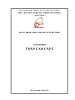 Giáo trình Toán cao cấp 2  PGS. TS Phạm Ngọc Anh, PGS. TS Lê Bá Long