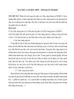 Tiểu luận môn Quản trị học: Phân tích mối quan hệ giữa các Chức năng Quản trị (PODC)