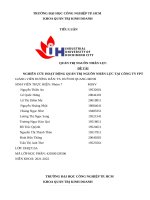 Nghiên cứu hoạt động quản trị nguồn nhân lực tại công ty FPT