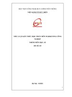 Tiểu luận kết thúc học phần môn marketing công nghiệp 