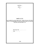 khóa luận tốt nghiệp quan điểm của chủ nghĩa mác – lênin về giai cấp công nhân và sự biến đổi của giai cấp công nhân tại TP hồ chí minh hiện nay