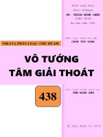 VÔ TƯỚNG TÂM GIẢI THOÁT.HT.THÍCH MINH CHÂU