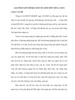 (SKKN MỚI NHẤT) GIẢI PHÁP GIÚP ĐỠ HỌC SINH YẾU KÉM MÔN TIẾNG ANH 8