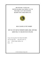 BÁO cáo đồ án tốt NGHIỆP đề tài xây DỰNG WEBSITE KHÓA học, hỗ TRỢ KIỂM TRA và THANH TOÁN ONLINE 
