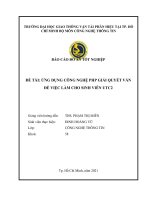 BÁO cáo đồ án tốt NGHIỆP đề tài ỨNG DỤNG CÔNG NGHỆ PHP GIẢI QUYẾT vấn đề VIỆC làm CHO SINH VIÊN UTC2 