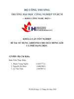 Sử dụng Arduino cho máy đóng gói cà phê dạng bột