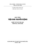 Giáo trình Tiện ren truyền động (Nghề Cắt gọt kim loại  Cao đẳng)