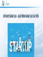 ĐỔI MỚI SÁNG TẠO – QUÁ TRÌNH SÁNG TẠO CẢI TIẾN