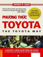 PHƯƠNG THỨC TOYOTA  14 nguyên lý phương thức của TOYOTA