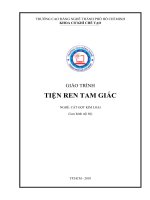 Giáo trình Tiện ren tam giác (Nghề Cắt gọt kim loại)
