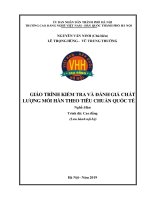 Giáo trình kiểm tra chất lượng mối hàn theo tiêu chuẩn quốc tế (Nghề hàn - Cao Đẳng)