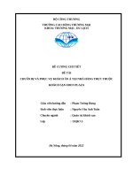 CHUẨN bị và PHỤC vụ KHÁCH ăn á tại NHÀ HÀNG TRỰC THUỘC KHÁCH sạn EDEN PLAZA 