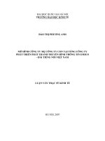 (LUẬN VĂN THẠC SĨ) Mô hình công ty mẹ công ty con tại Tổng công ty Phát triển phát thanh truyền hình Thông tin EMICO - Đài Tiếng nói Việt Nam