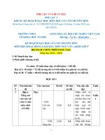 Kế hoạch giáo dục (phụ lục i, III cv 5512) ngữ văn 7 sách chân trời sáng tạo