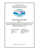 CHUẨN bị BUỒNG,ĐÓN TIẾP và bàn GIAO BUỒNG CHO KHÁCH tại bộ PHẬN BUỒNG của KHÁCH sạn SAN MARINO BOUTIQUE đà NẴNG 