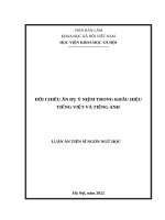 Đối chiếu ẩn dụ ý niệm trong khẩu hiệu tiếng việt và tiếng anh