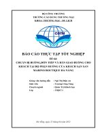 CHUẨN bị BUỒNG,ĐÓN TIẾP và bàn GIAO BUỒNG CHO KHÁCH tại bộ PHẬN BUỒNG của KHÁCH sạn SAN MARINO BOUTIQUE đà NẴNG (2) 