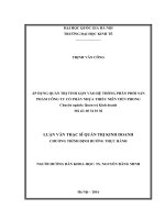 (LUẬN VĂN THẠC SĨ) Áp dụng quản trị tinh gọn vào hệ thống phân phối sản phẩm Công ty Cổ phần nhựa Thiếu Niên Tiền Phong