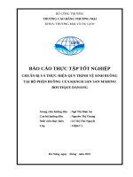 CHUẨN bị và THỰC HIỆN QUY TRÌNH vệ SINH BUỒNG tại bộ PHẬN BUỒNG của KHÁCH sạn SAN MARINO BOUTIQUE DANANG 