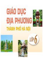 Giáo dục địa phương  Chủ đề 7