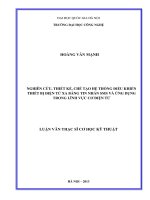 (LUẬN văn THẠC sĩ) nghiên cứu, thiết kế, chế tạo hệ thống điều khiển thiết bị điện từ xa bằng tin nhắn SMS và ứng dụng trong lĩnh vực cơ điện tử   