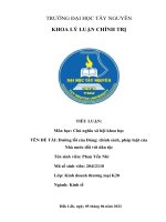 TIỂU LUẬN môn học chủ nghĩa xã hội khoa học tên đề tài đường lối của đảng; chính sách, pháp luật của nhà nước đối với dân tộc 