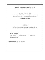 ĐỀ TÀI XÂY DỰNG WEBSITE BÁN ĐIỆN THOẠI DI ĐỘNG