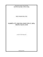 (LUẬN văn THẠC sĩ) nghiên cứu phương pháp tối ưu hóa trong mạng GSM 
