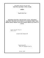 (LUẬN VĂN THẠC SĨ) Mô hình trưởng thành khả năng, mô hình trưởng thành tái sử dụng và áp dụng thực tiễn trong hoạt động sản xuất phần mềm tại công ty CT-IN