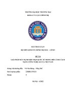 BÀI THẢO LUẬN BỘ MÔN KINH TẾ CHÍNH TRỊ MÁC – LÊNIN ĐỀ TÀI GIẢI PHÁP ĐẨY MẠNH HỘI NHẬP QUỐC TẾ TRONG BỐI CẢNH CÁCH MẠNG CÔNG NGHỆ 4.0 CỦA VIỆT NAM