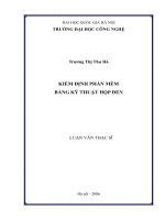 (LUẬN văn THẠC sĩ) kiểm định phần mềm bằng kỹ thuật hộp đen  luận văn ths  công nghệ thông tin 1 01 10 