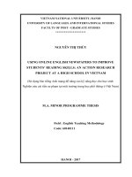 (LUẬN văn THẠC sĩ) using online english newspapers to improve students’ reading skills an action research project at a high school in vietnam 