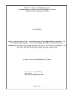 (LUẬN VĂN THẠC SĨ) Effects of English collocation instruction on the writing skill of first year English major students at Hanoi University of Science and Technology