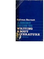 A short guide to writing about literature  (4th ed ) 