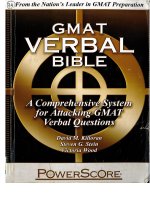 GMAT verbal bible 