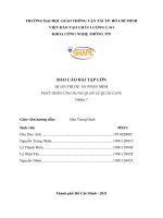 BÁO CÁO BÀI TẬP LỚN QUẢN TRỊ DỰ ÁN PHẦN MỀM PHÁT TRIỂN ỨNG DỤNG QUẢN LÝ QUÁN CAFE