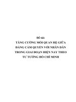 Mối quan hệ giữa Đảng cầm quyền và nhân dân trong giai đoạn hiện nay