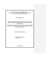 (LUẬN VĂN THẠC SĨ) The common two-word verbs denoting material and mental processes in English and their Vietnamese equivalents
